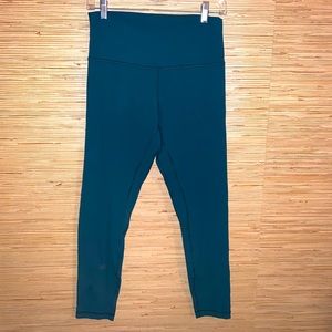 Lululemon Forest Green Wonder Under HR tight 28” Size 10
